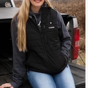 Tidewe Heated Vest Size Medium Women's Black Vest Hiking Hunting